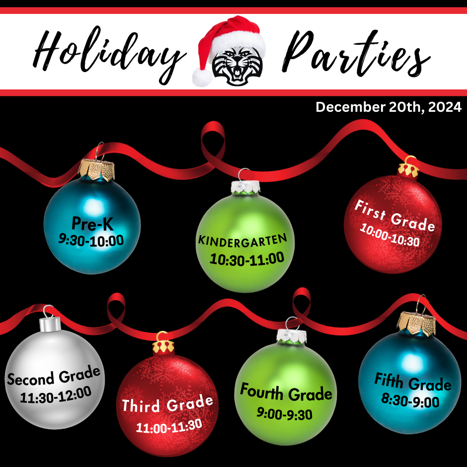 Holiday Party Times Graphic