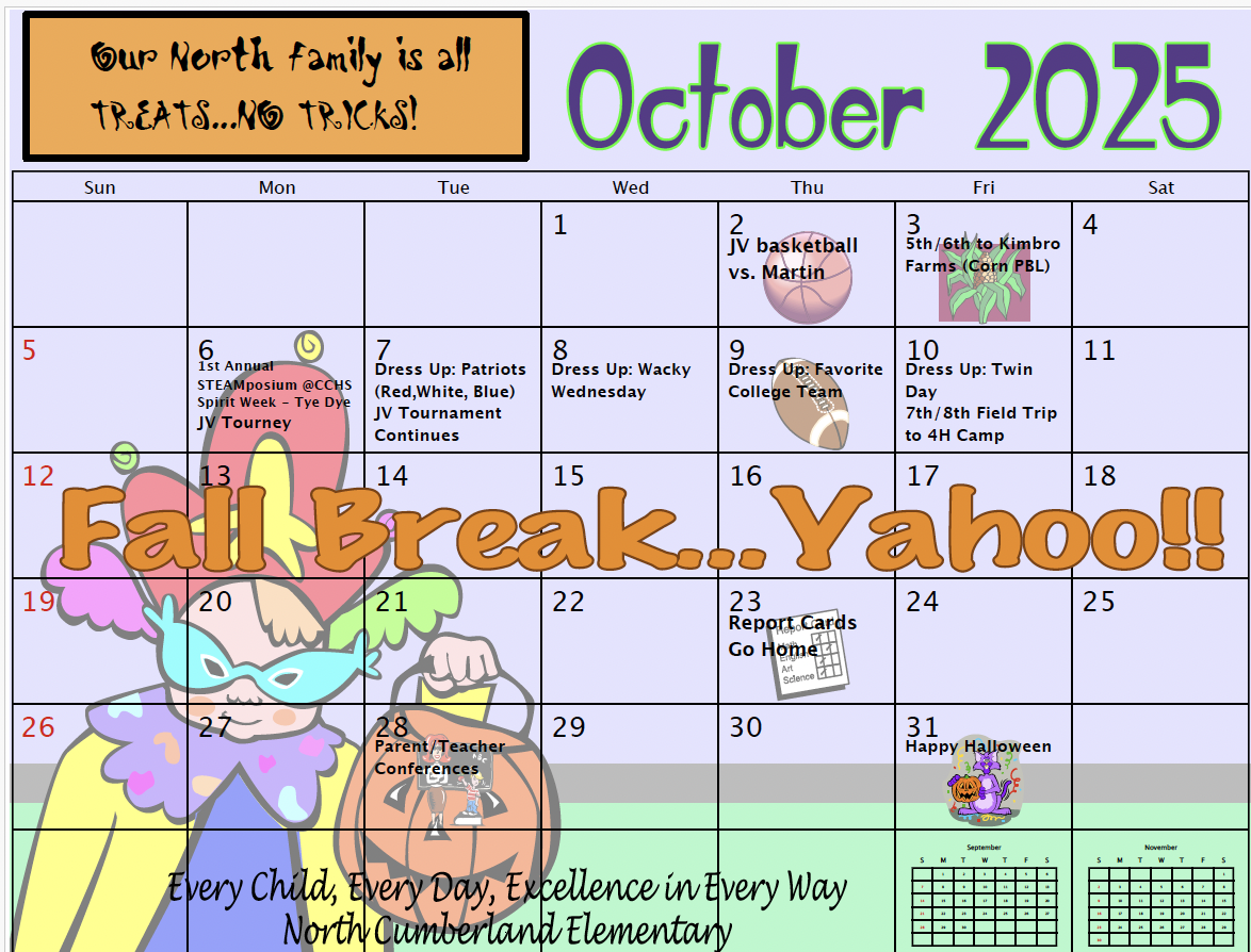 North School Calendar North School Calendar