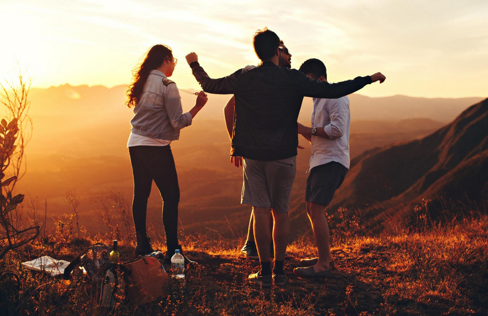Youth on a mountain