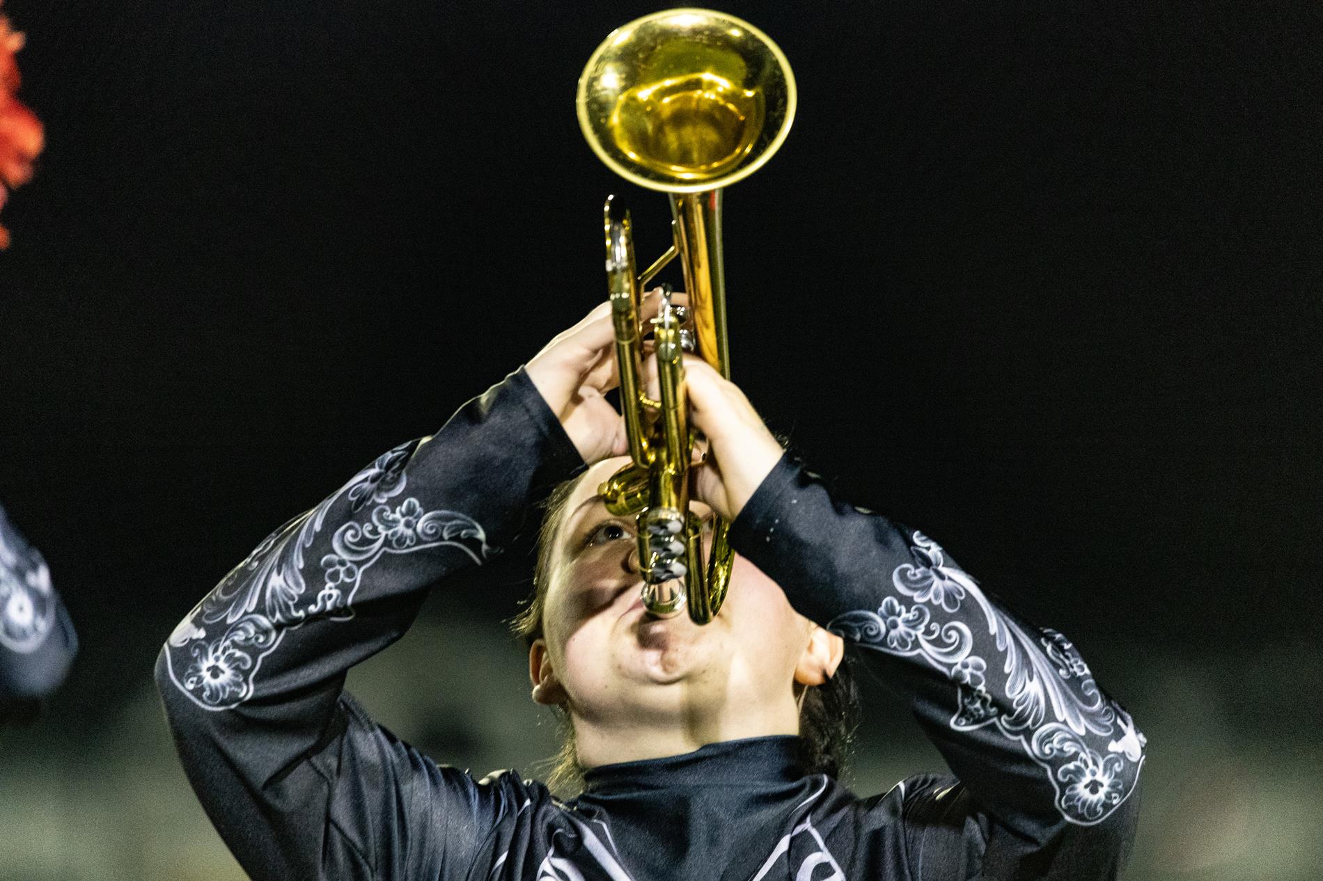 Ingram Tom Moore High School marching band performance in the Bandera game.