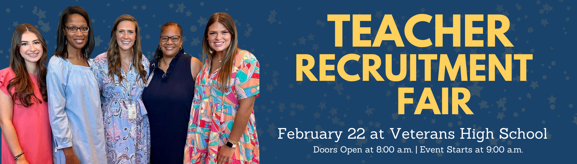 Teacher Recruitment Fair | February 22, 2025 at Veterans High School