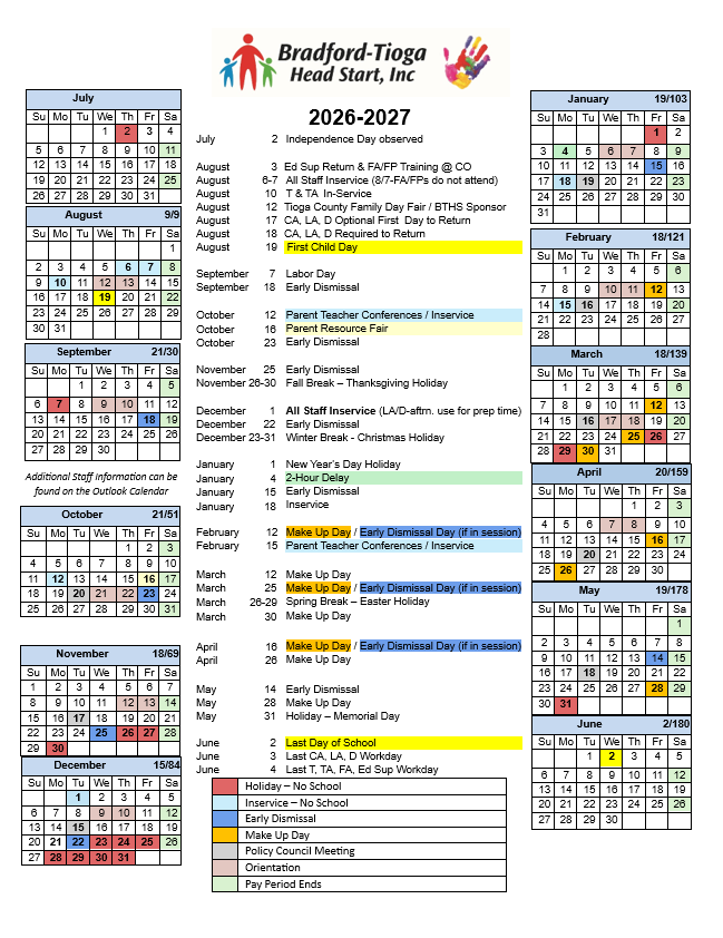Program Calendar