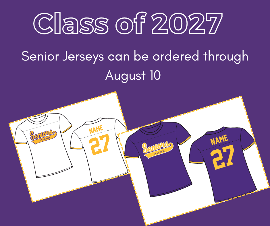 Class of 2027 jerseys can be ordered through august 10