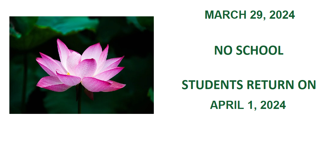 No School March 29, Students Back on April 1