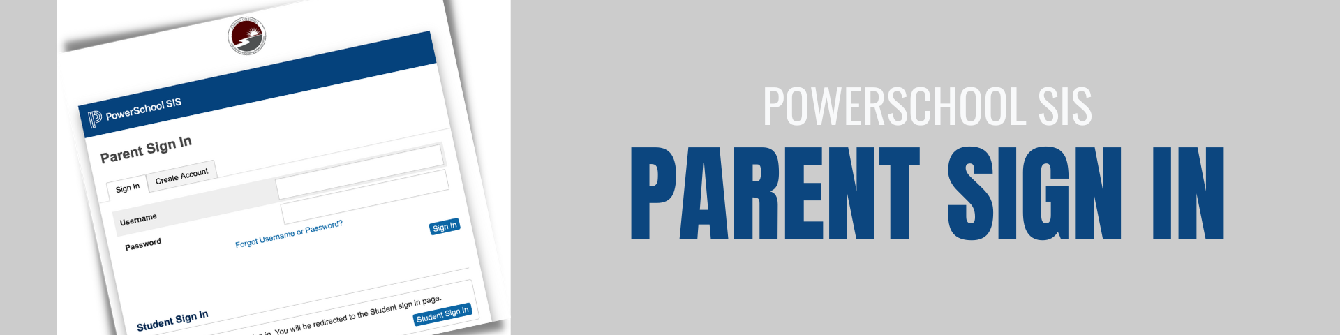 Power School Parent Sign in Graphic 