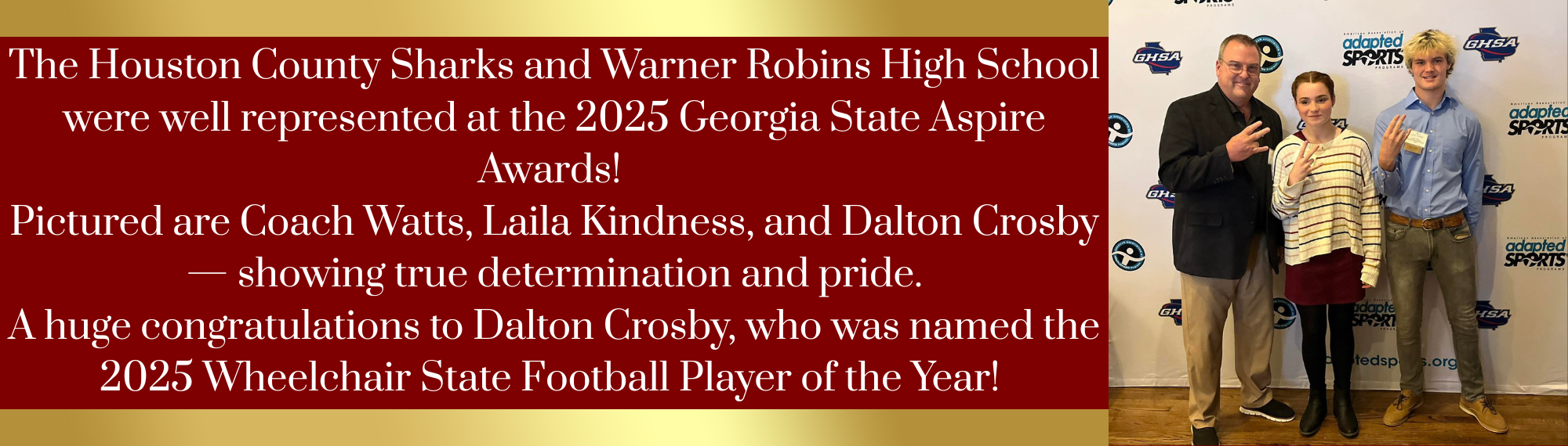 Congratulations Sharks!