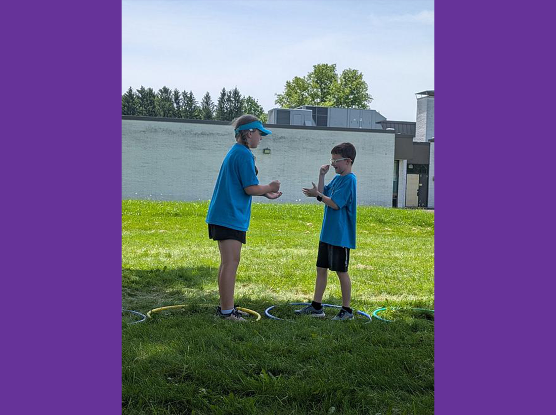 Field Day 2026 Students playing rock paper scissors