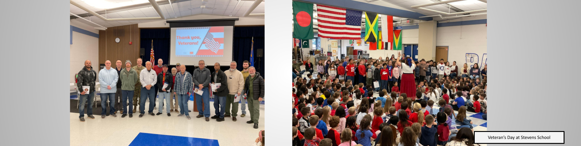 Veteran's Day celebrations (assembly, visitors)