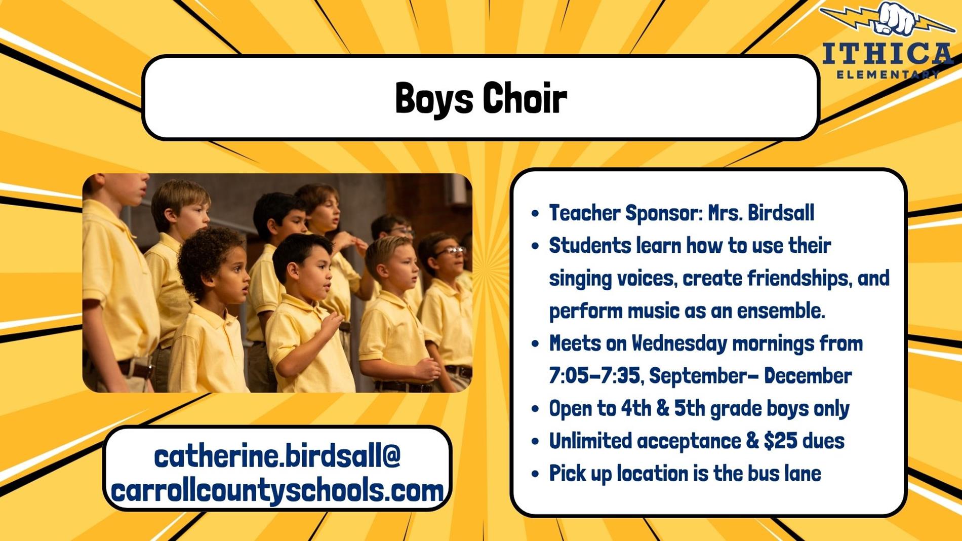 information about boys choir