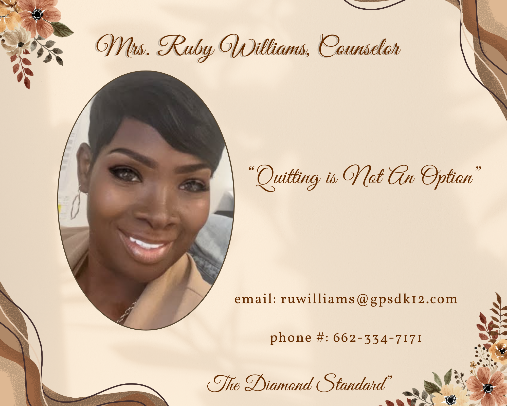 Mrs. Ruby Williams Counselor