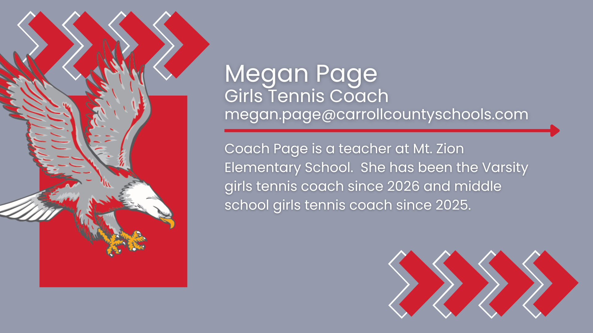 Megan Page girls tennis