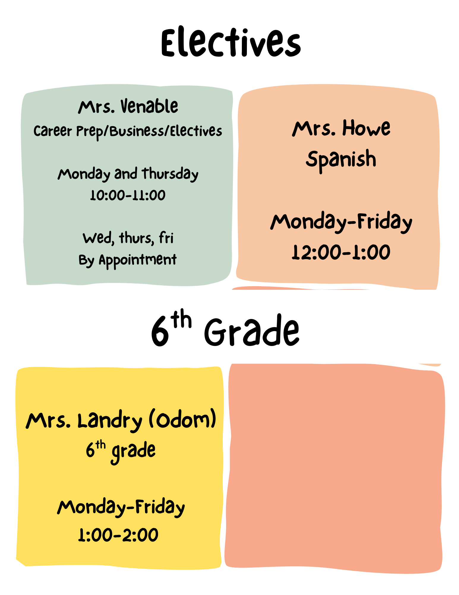 Electives Zoom Electives Zoom