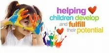 Helping Children Develop-Girl with paint on hands