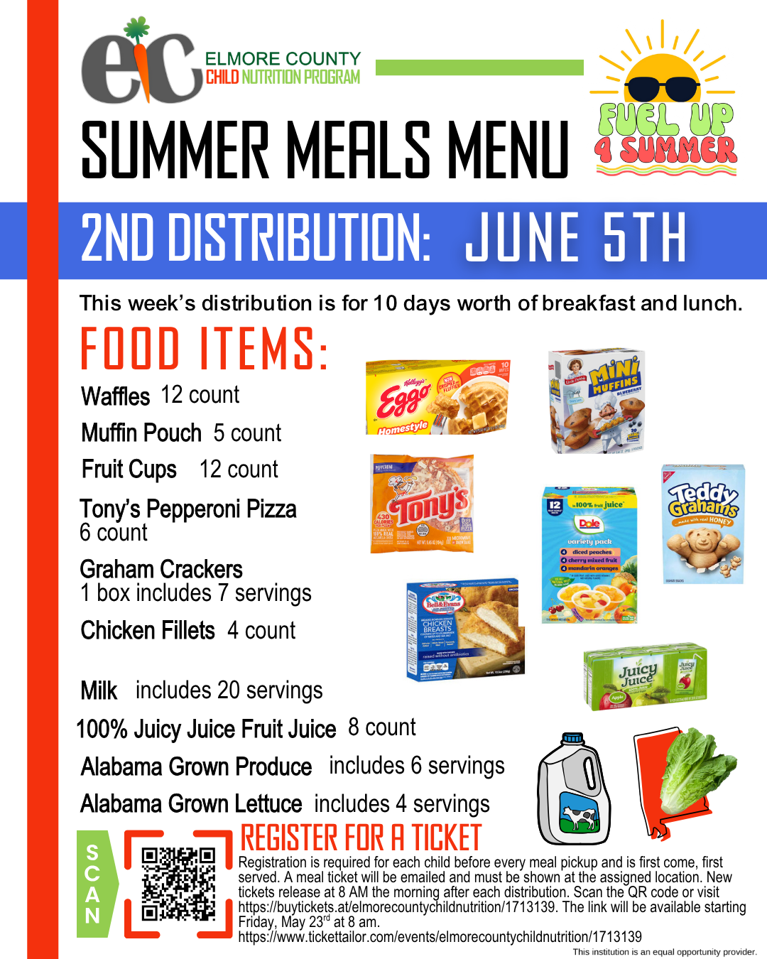 June 5 Summer Menu June 5 Summer Menu