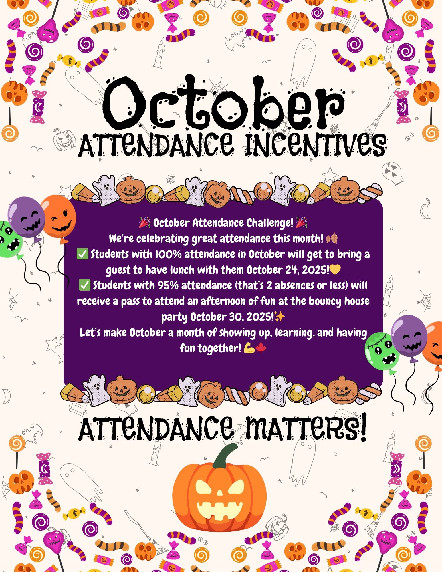 october attendance