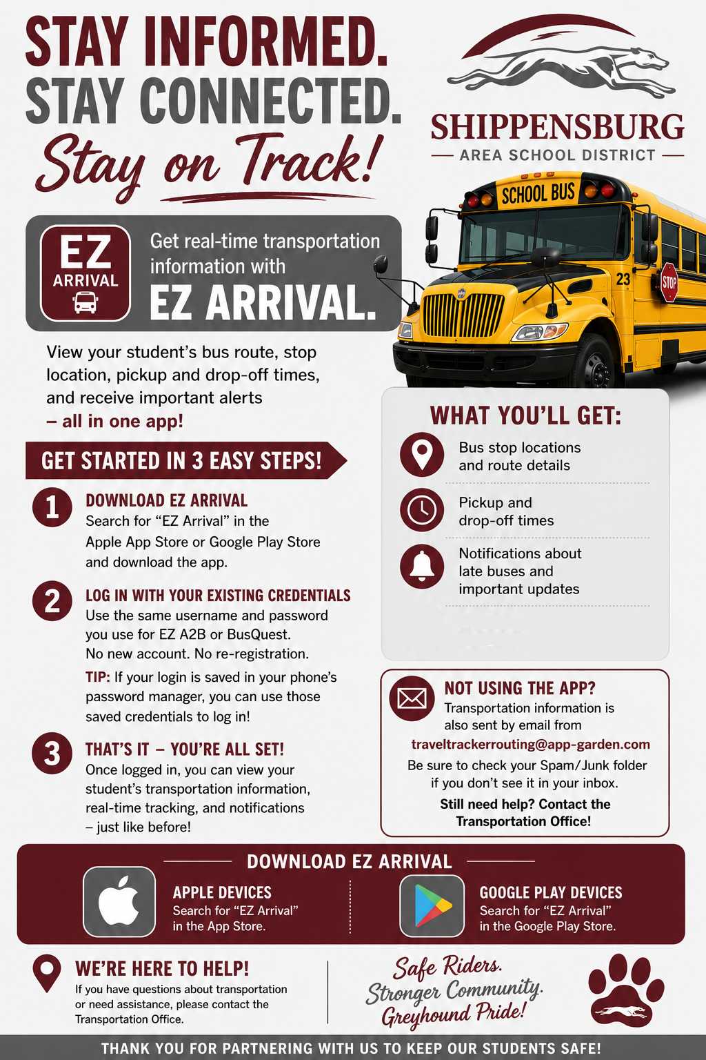 EZ Arrival flyer