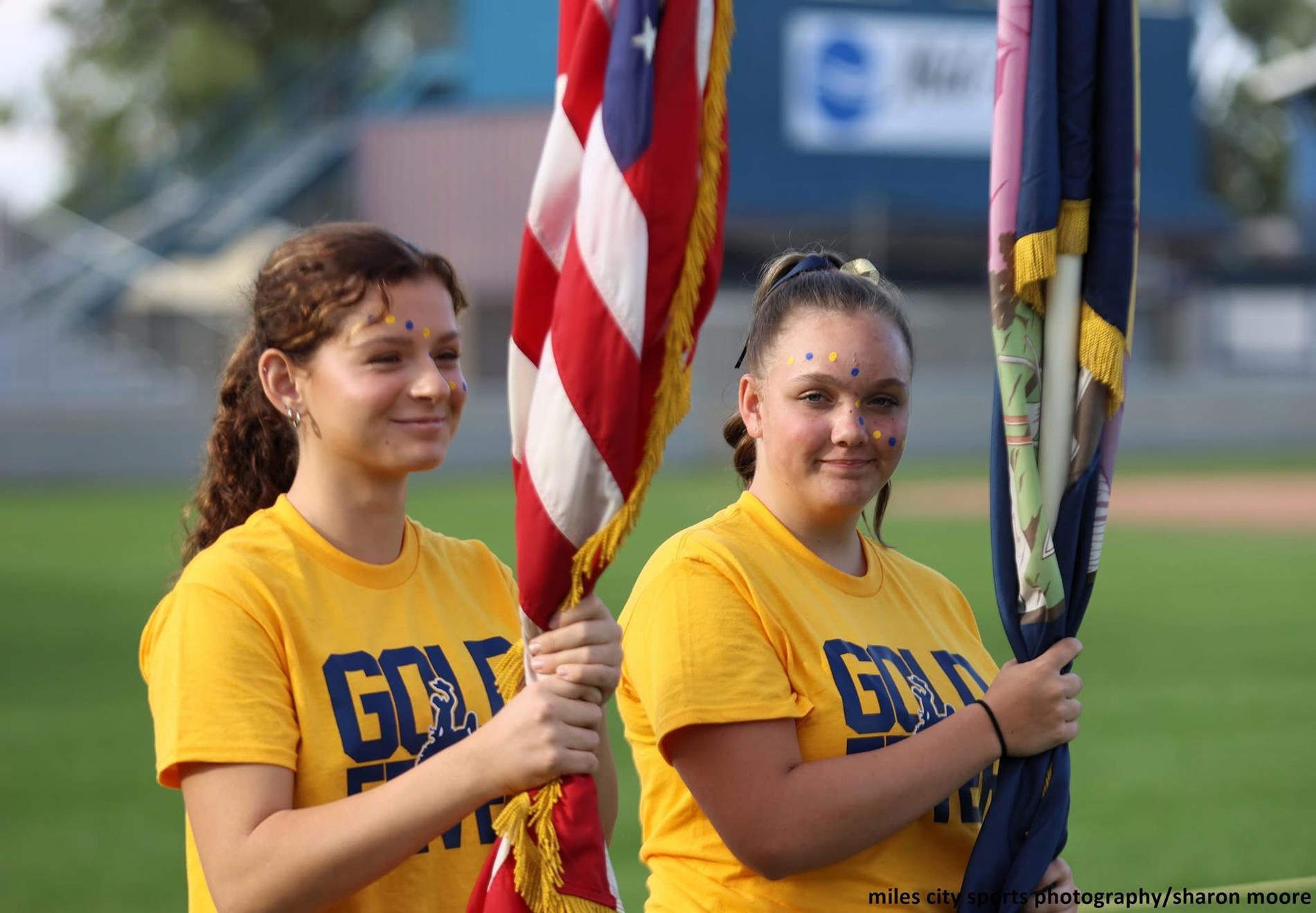 Spirit Squad with Flags