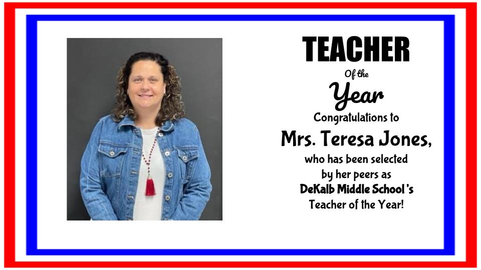 Teacher of the Year Teacher of the Year