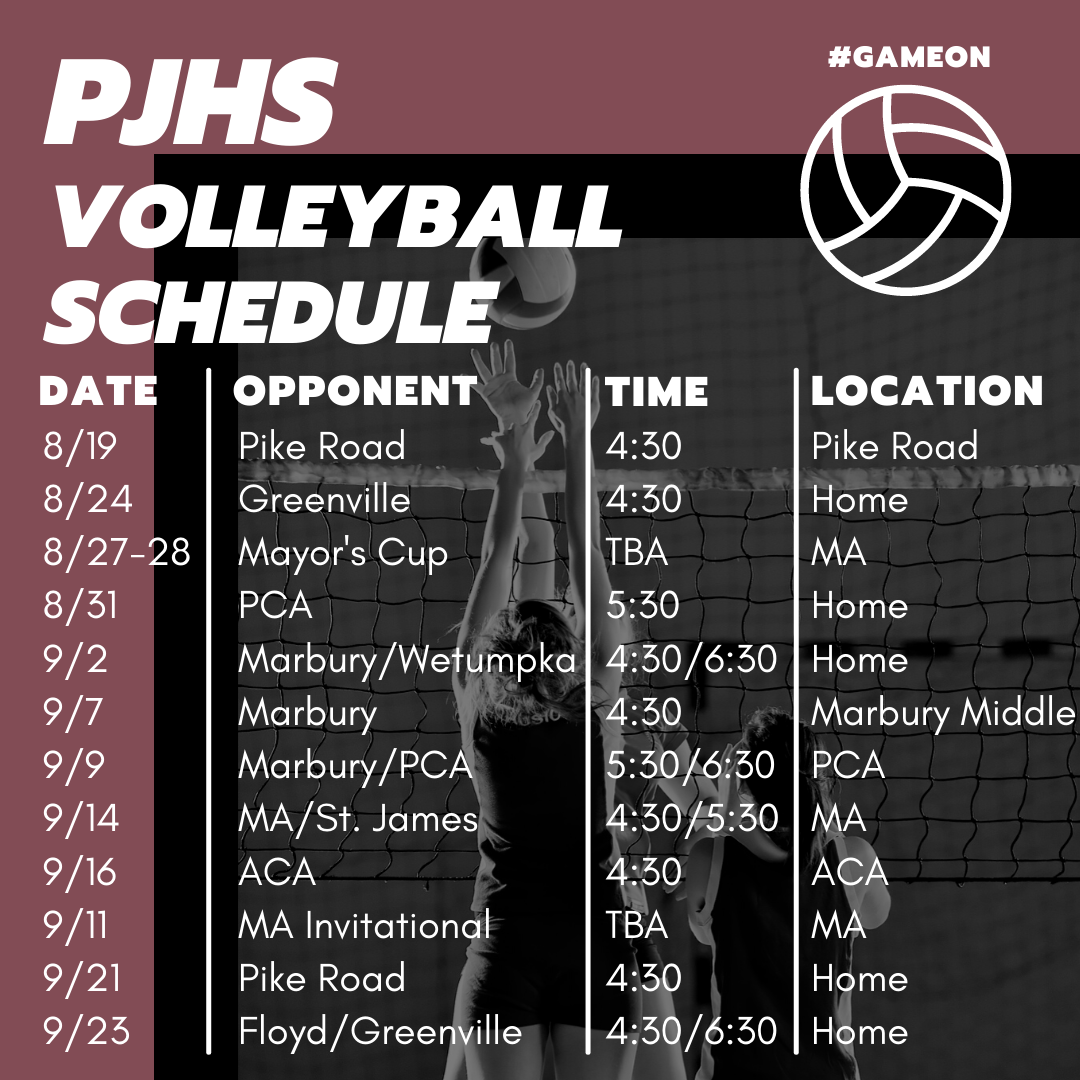 Volleyball Schedule Volleyball Schedule