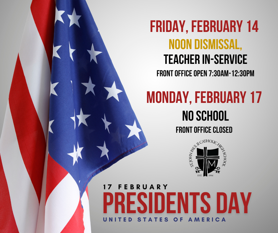 JPII closed Presidents Day