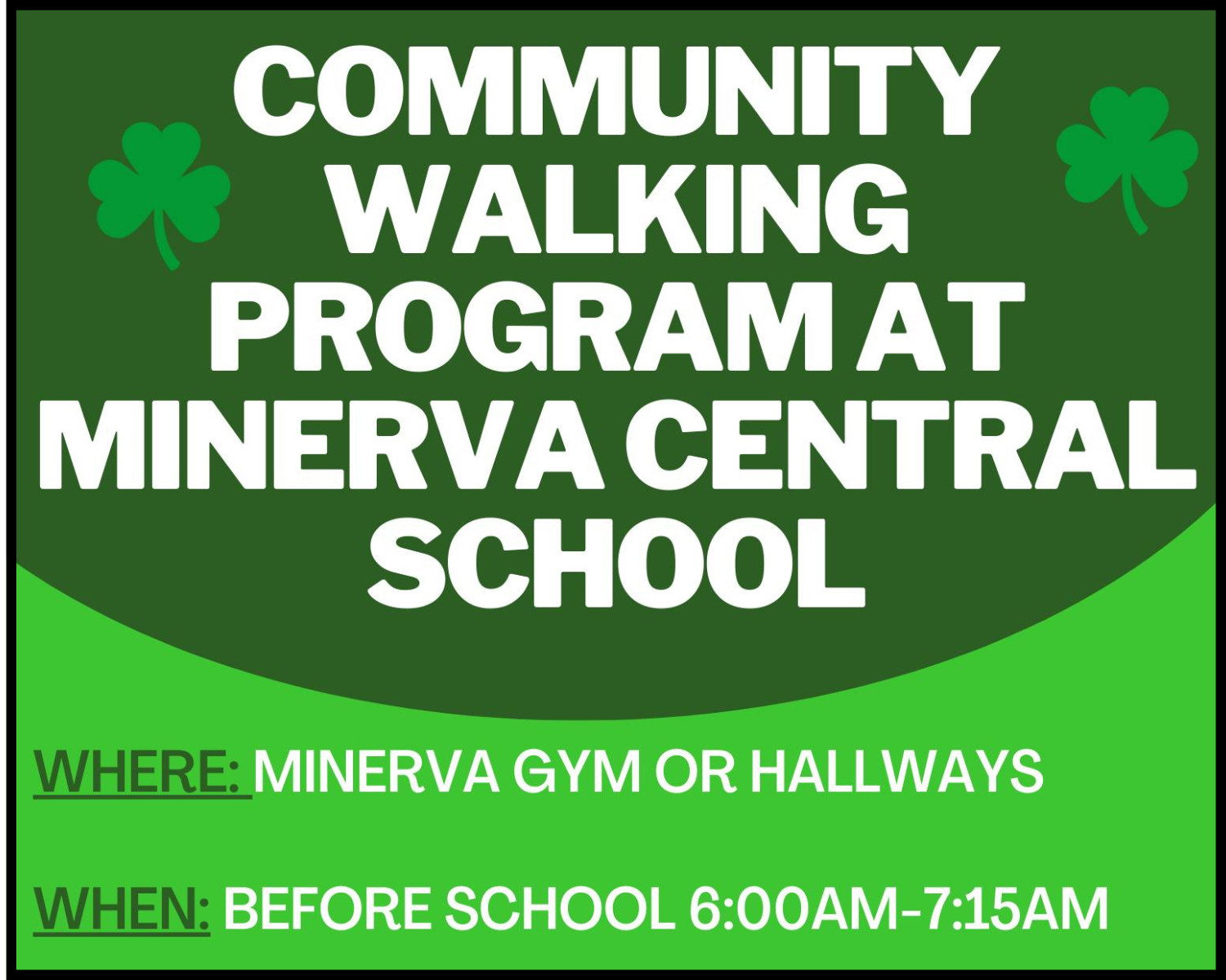 Walking Program Flyer