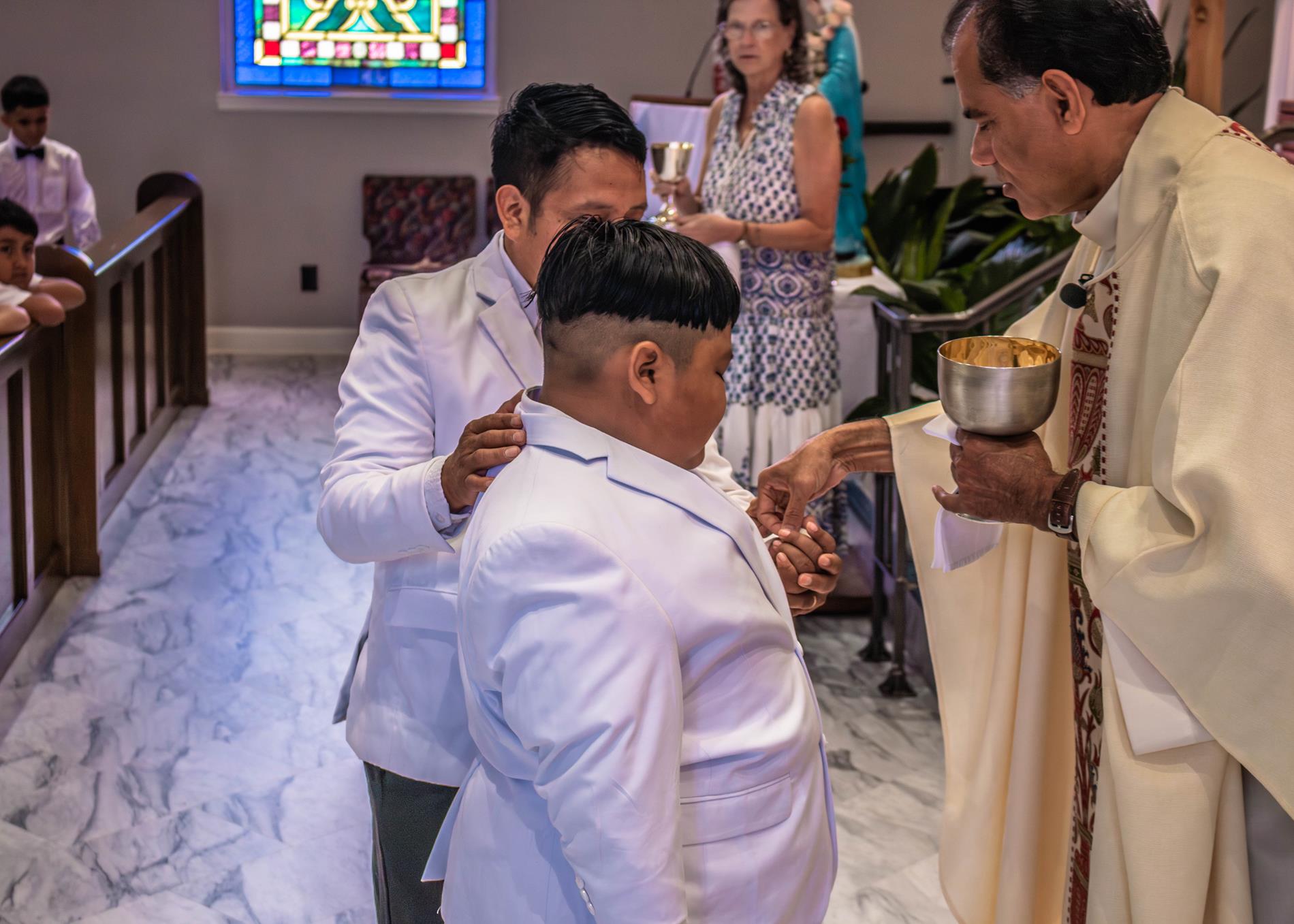 Receiving First Communion