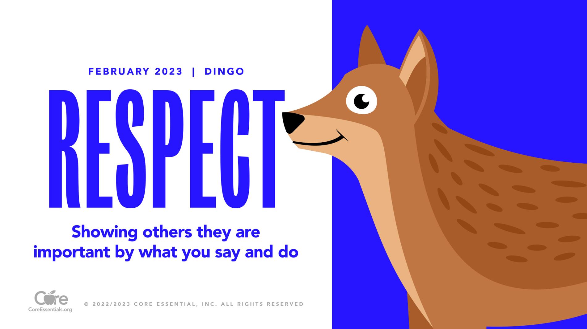 RESPECT CHARACTER WORD (ENGLISH)