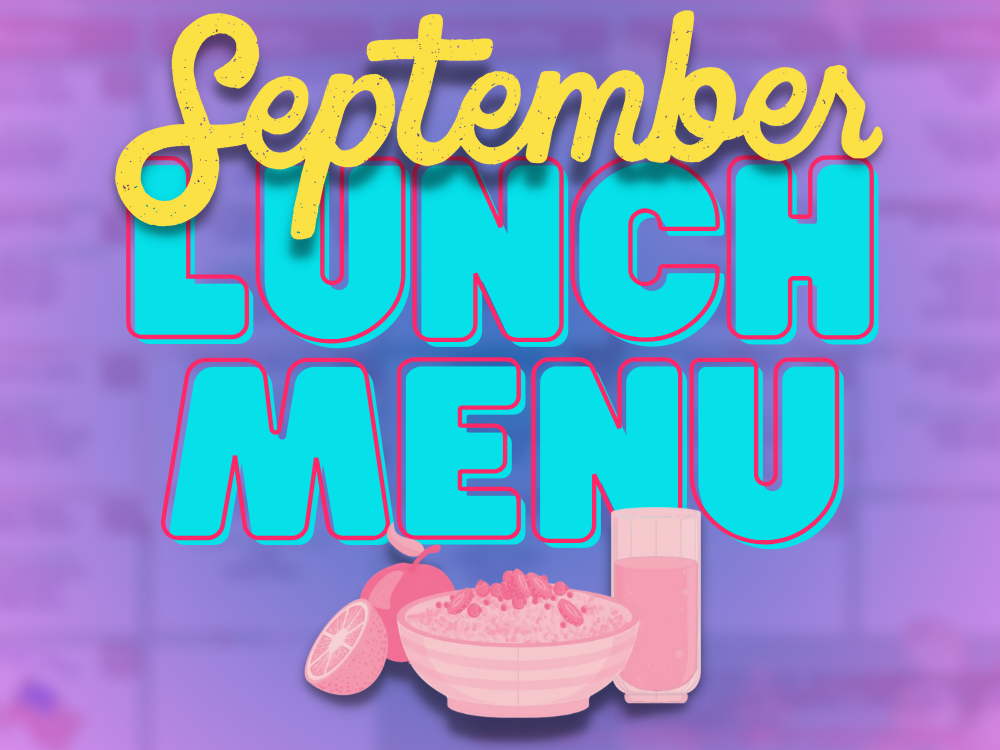 Breakfast/Lunch Menus for September