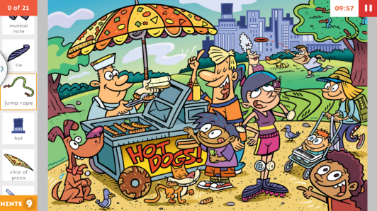 Hidden puzzle hot dog stand
