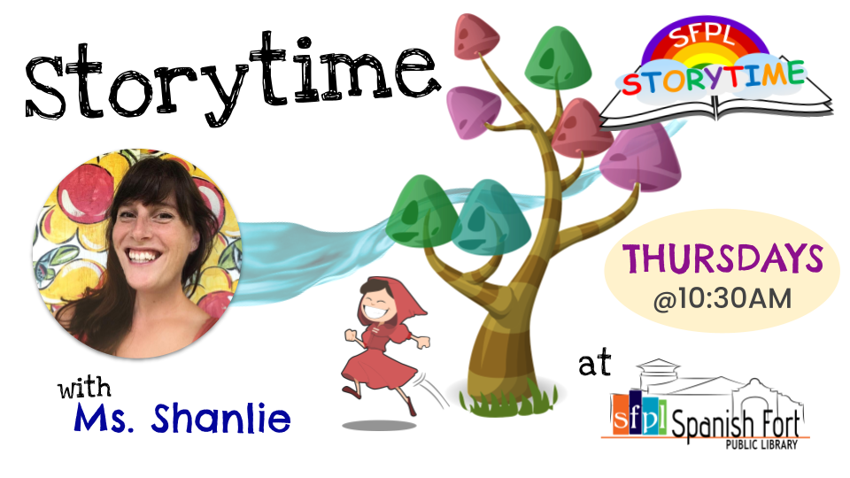 Storytime with Ms. Shanlie Thursdays in June & July 