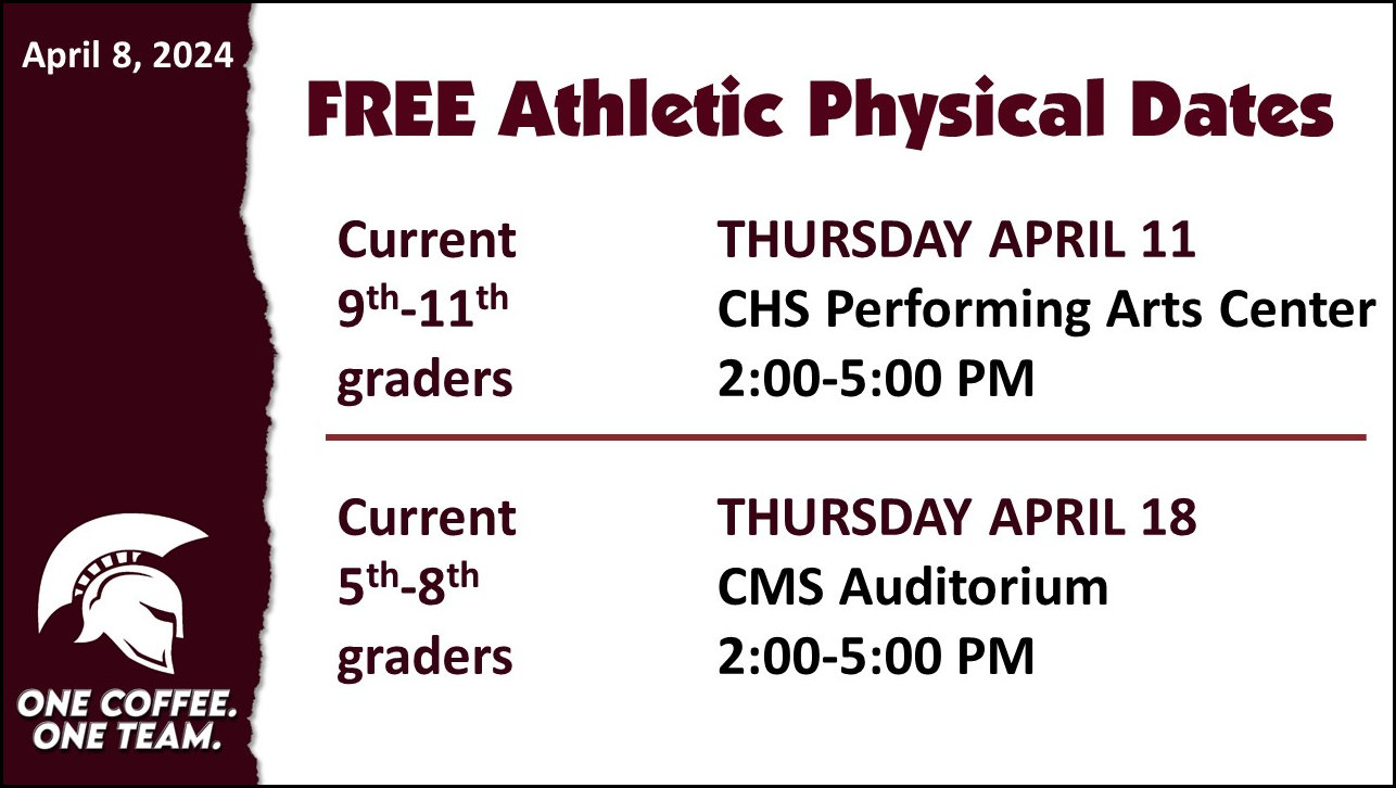 Free Physical Dates for 2024-2025