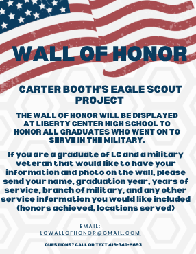Carter's Wall of Honor Eagle Scout Project