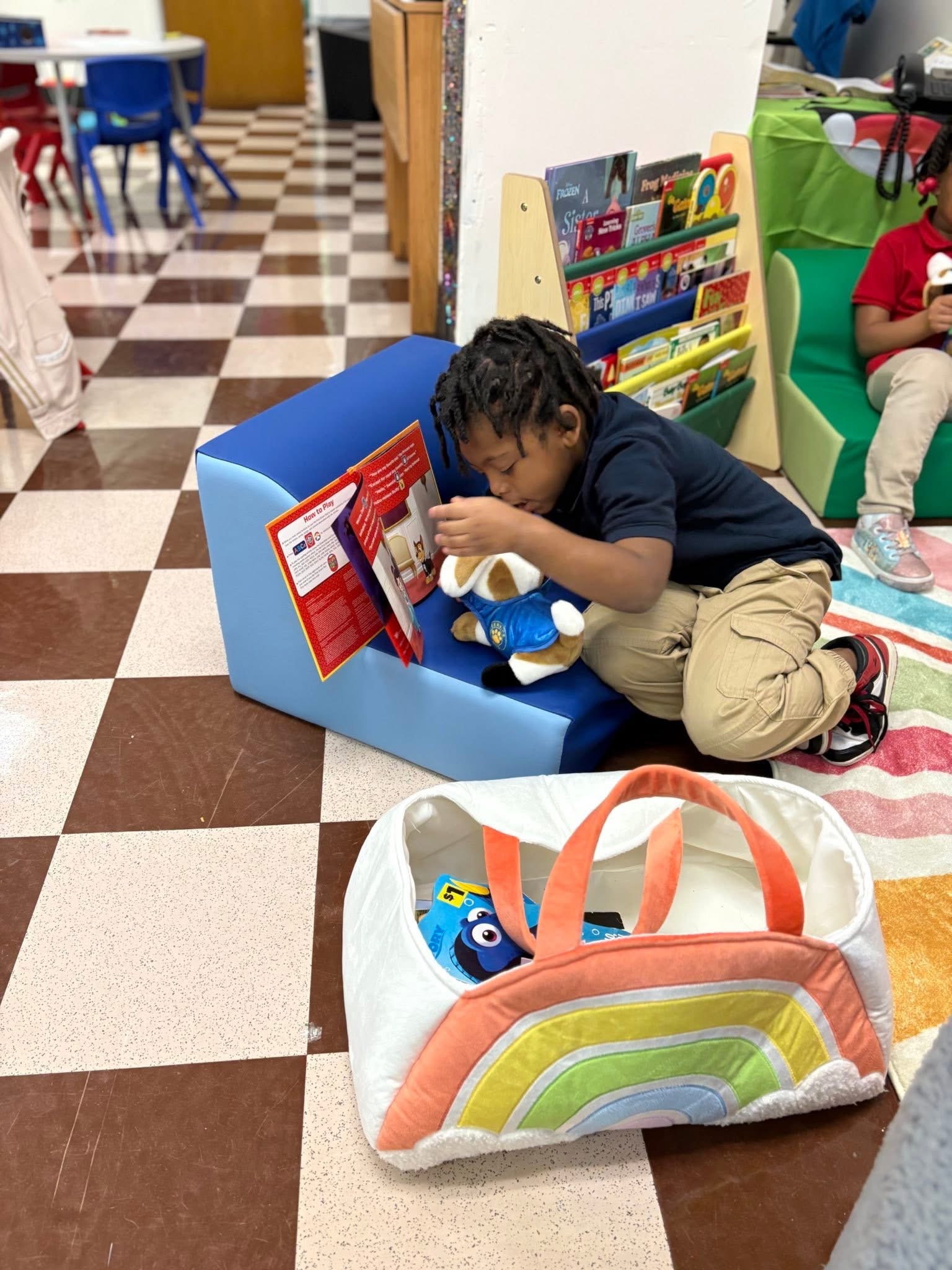 Preschooler reading 3