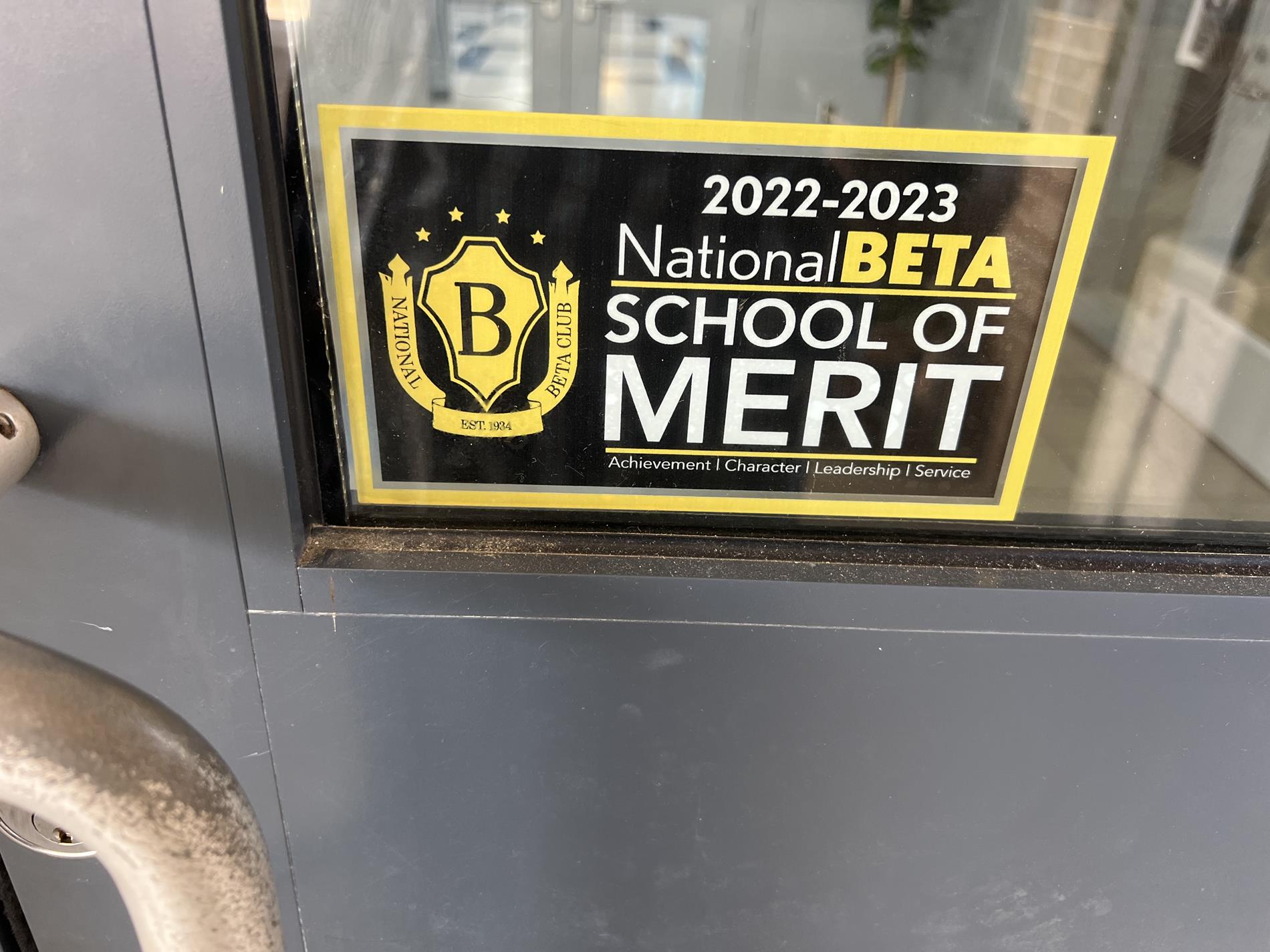 LHS Beta Club is a School of Merit