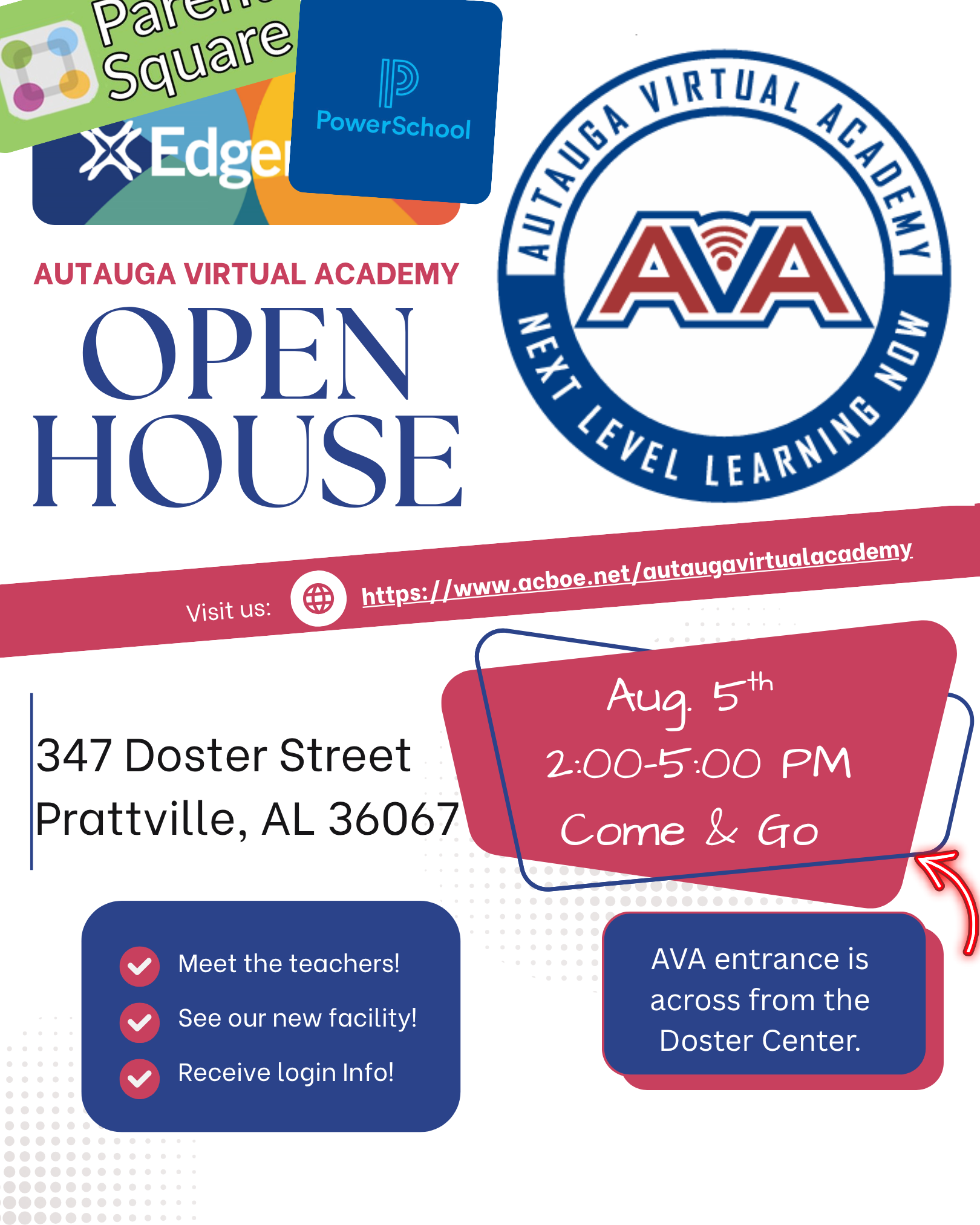 AVA open House Graphic AVA open House Graphic