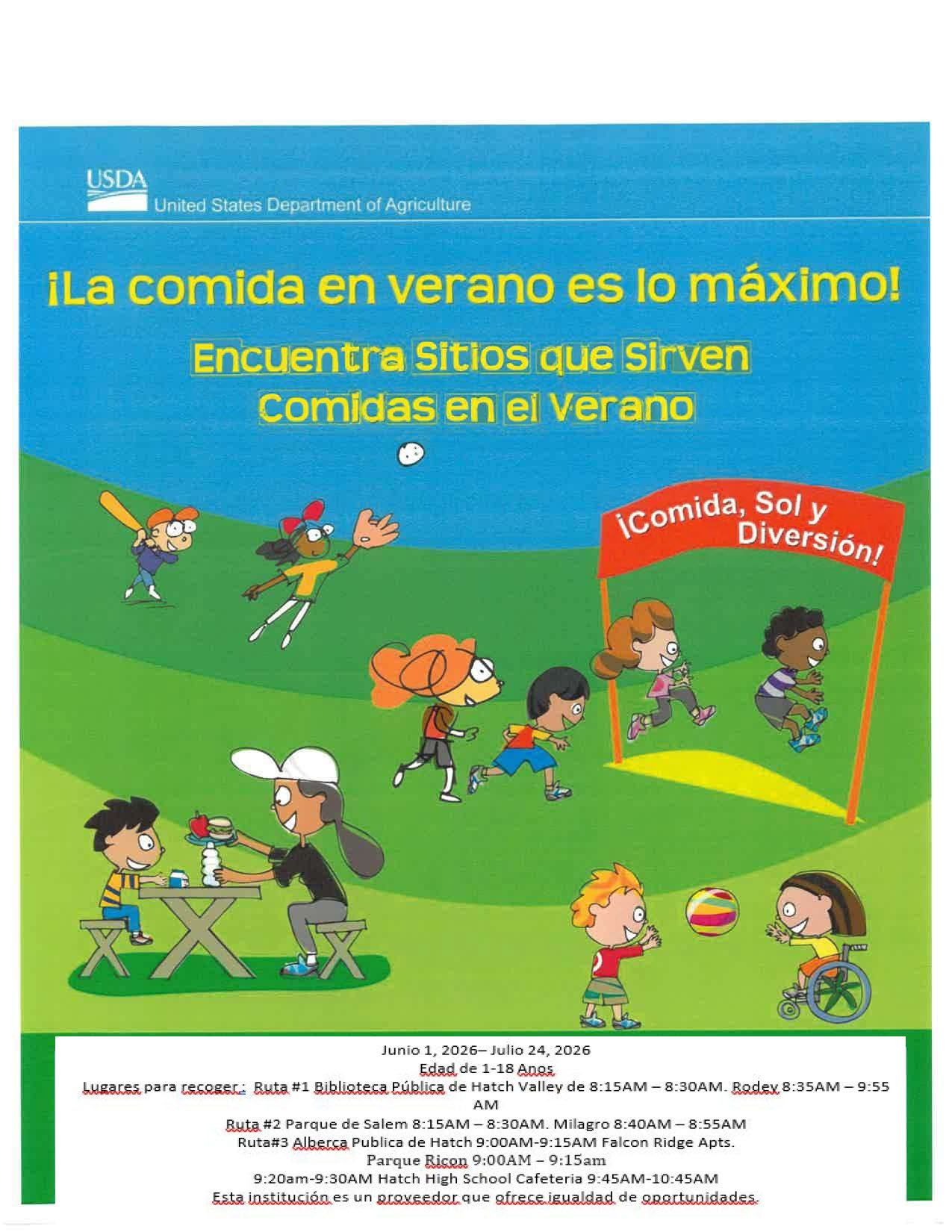 Summer flyer Summer flyer