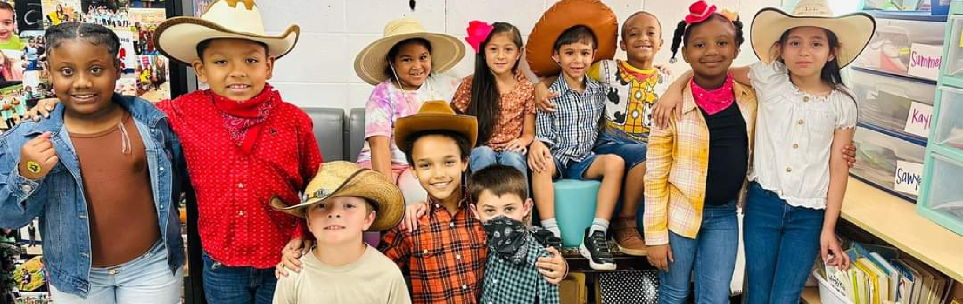 Students Celebrating Homecoming Week with Western Wear