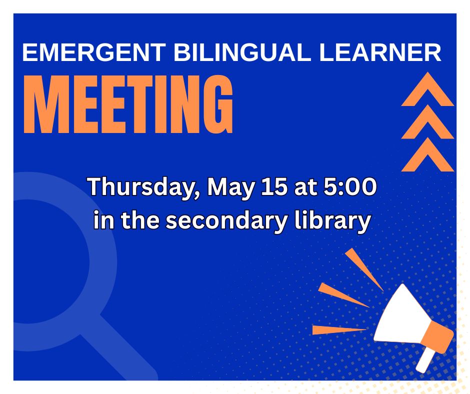 ESL Meeting Thursday, May 15 