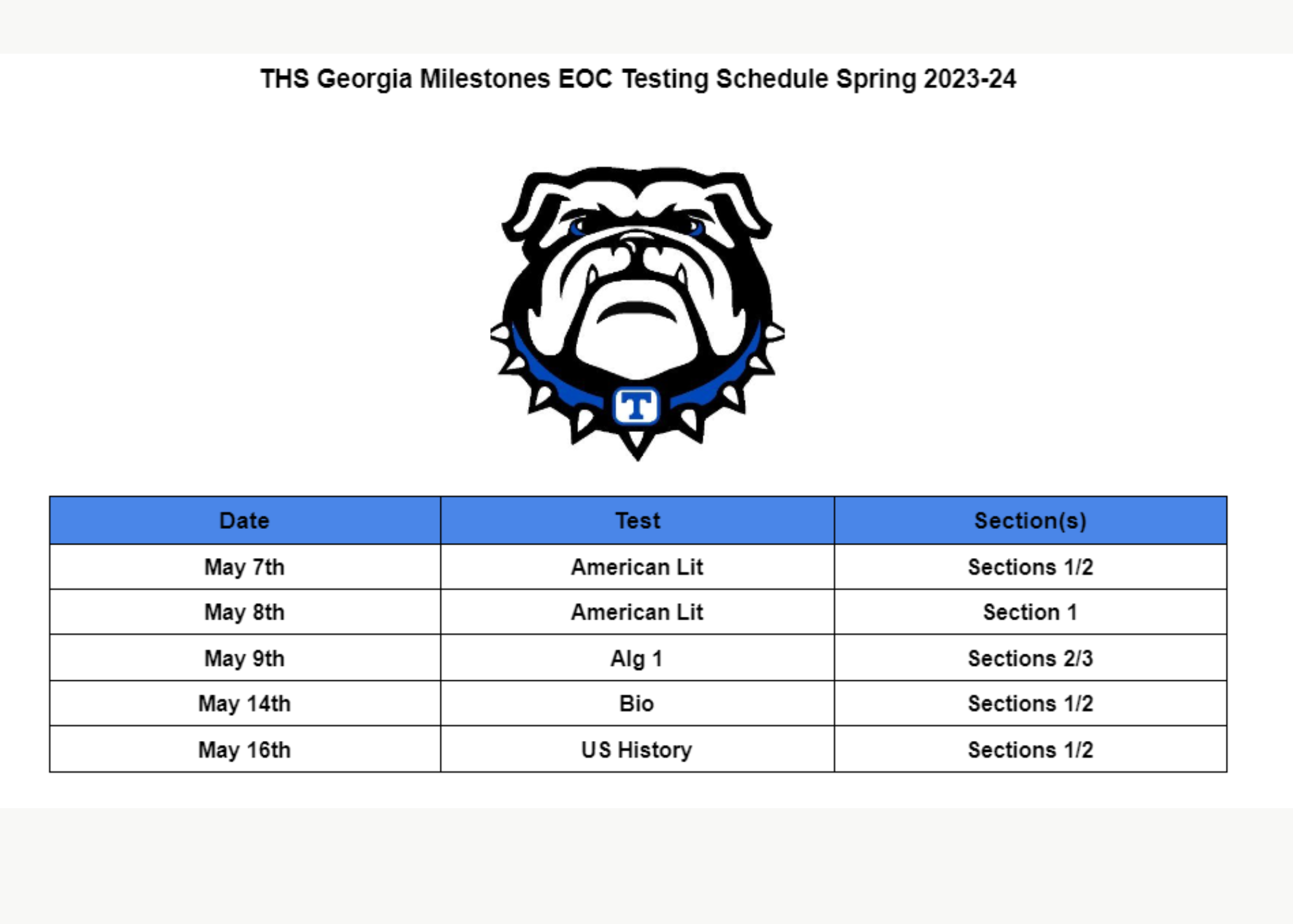 Calendar - Trion City Schools