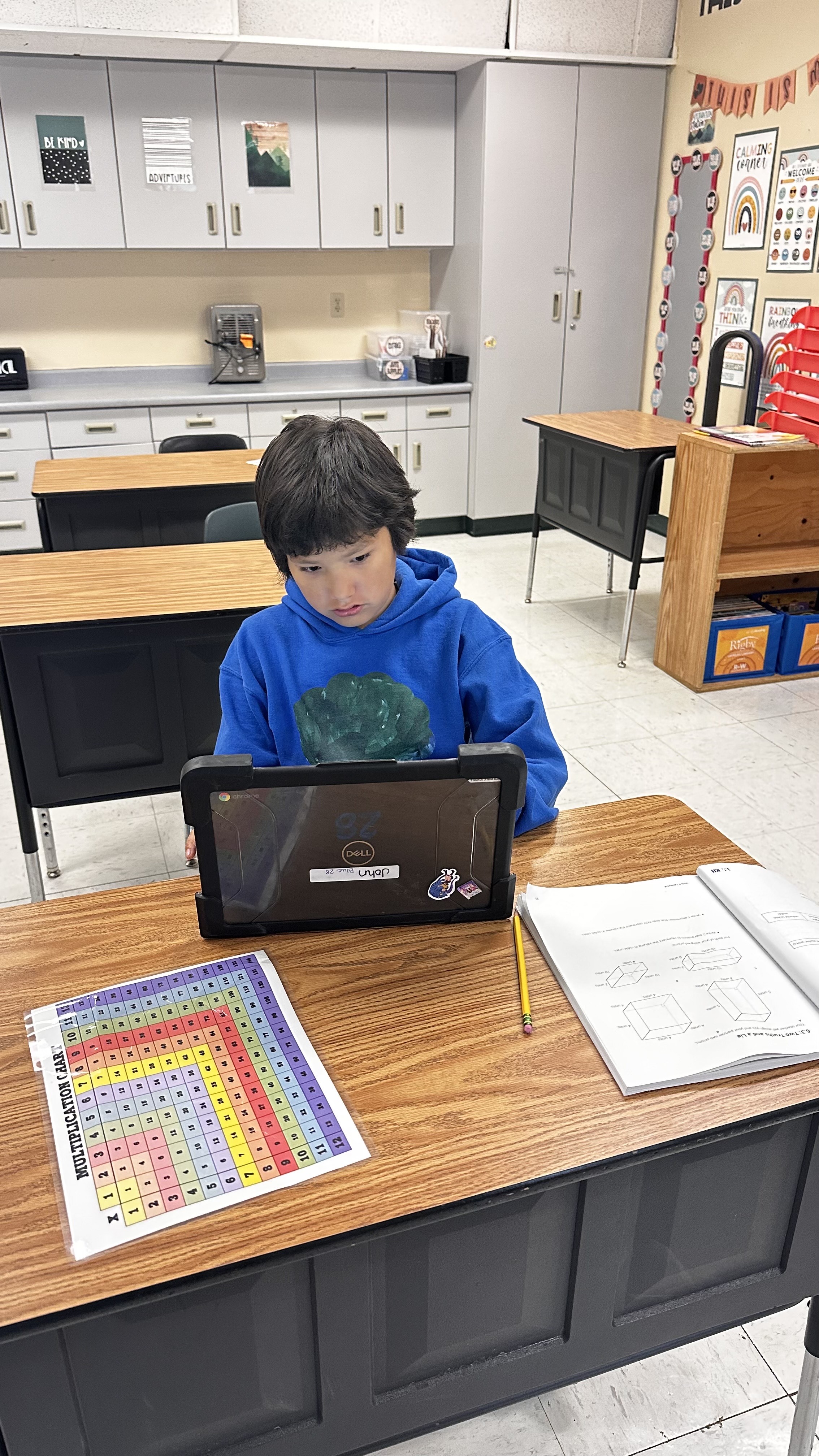IXL math quiz in action!