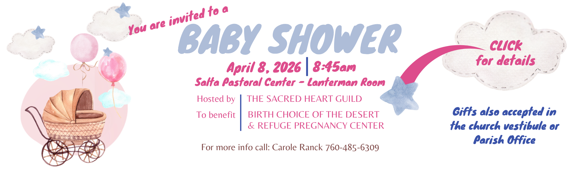 Baby Shower April 8 2026