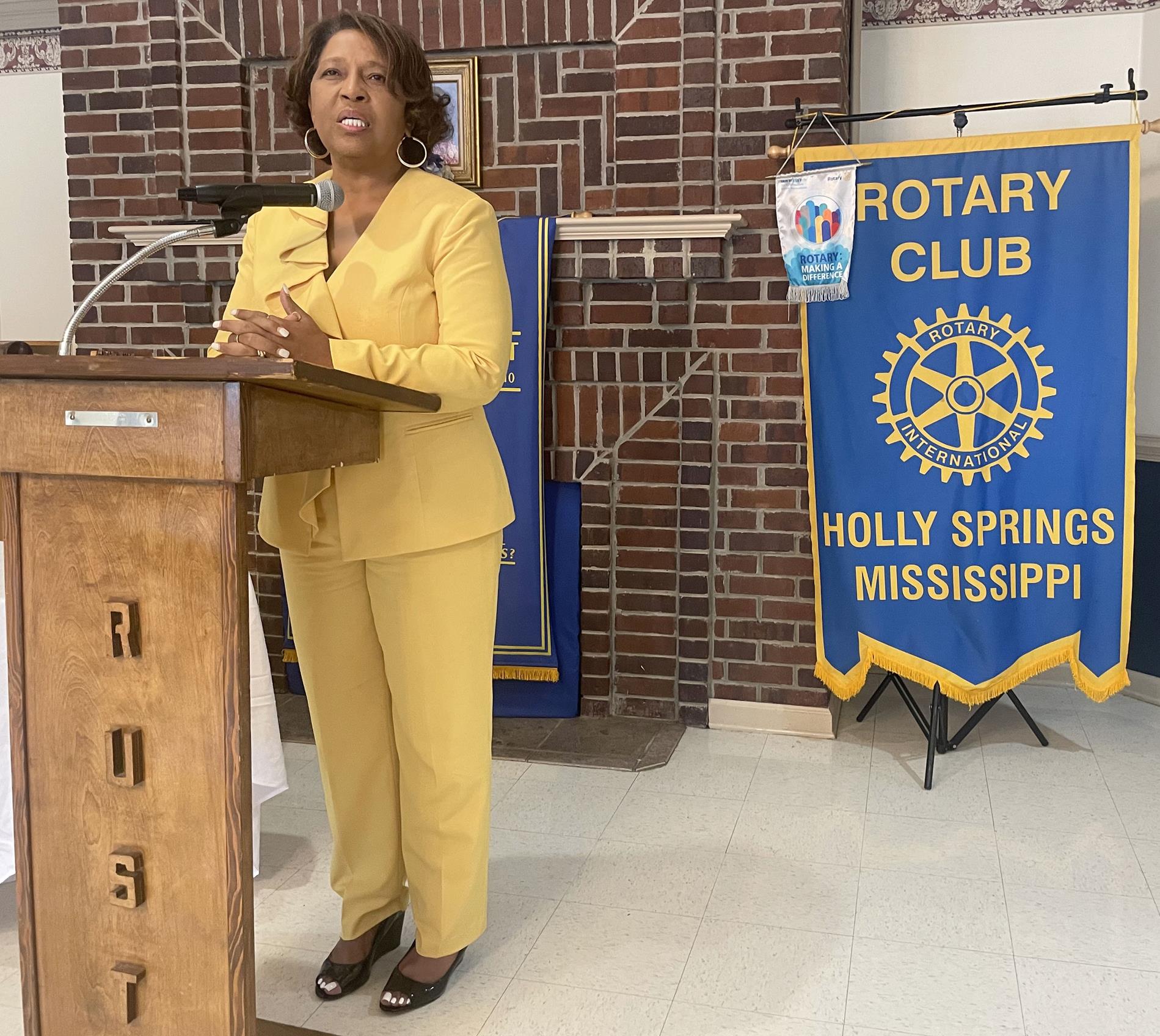 Dr. Turnage at Rotary