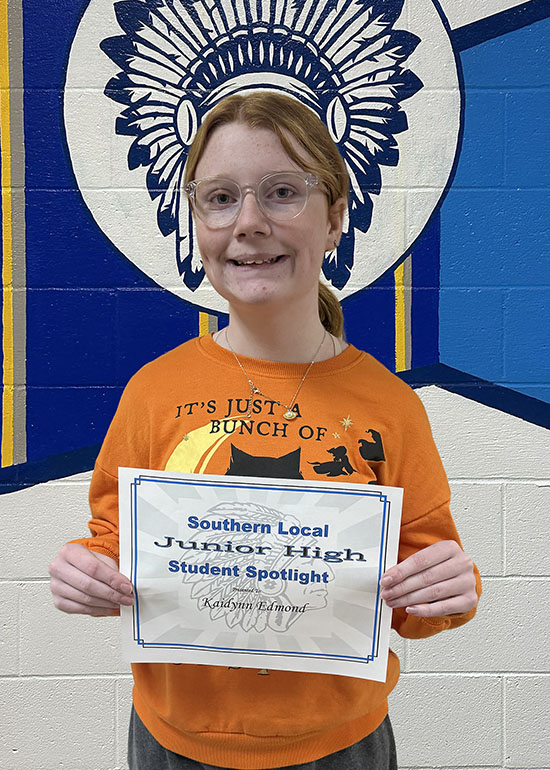 Kaidynn Edmond Oct MS Spotlight