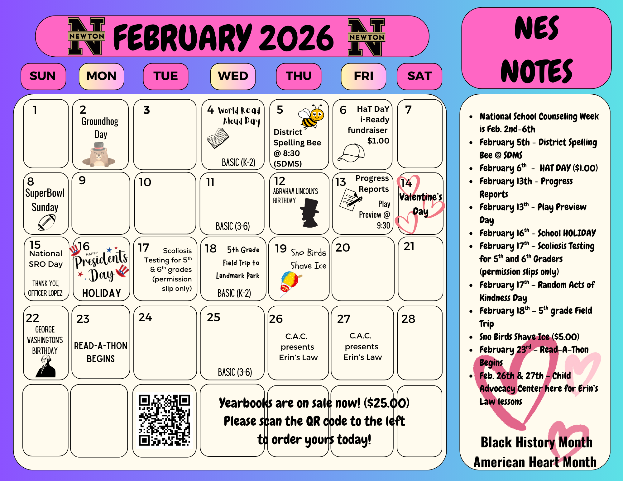 February Calendar