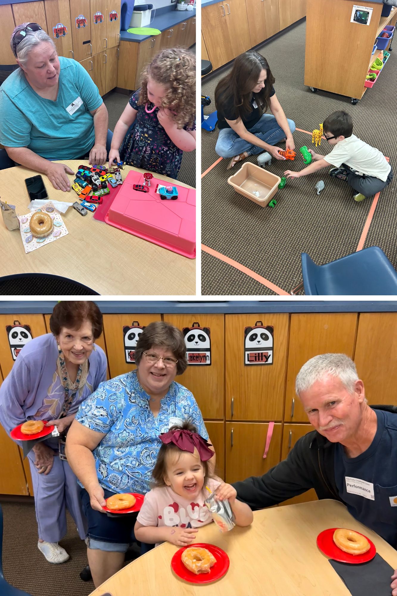 Photo of Students Participating in Grandparent's Day