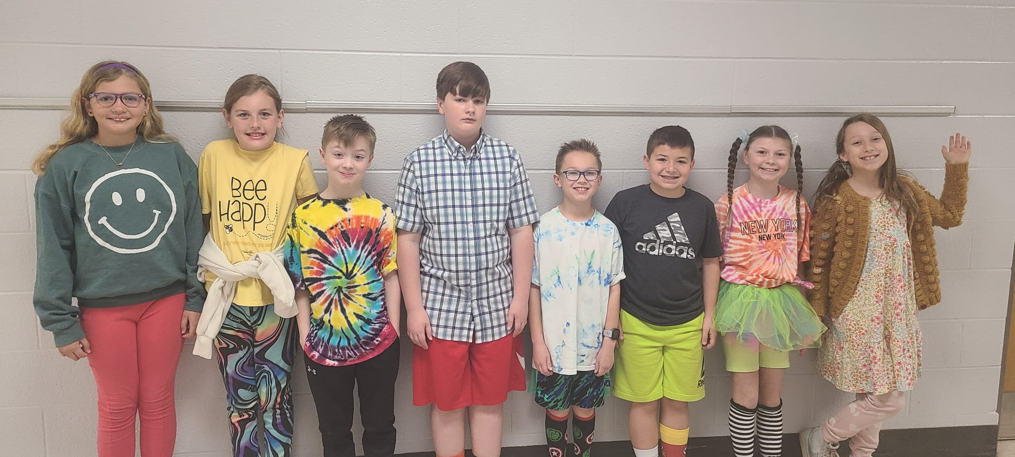 Mixed Up Monday: Students wore wacky and mismatched clothes to celebrate Read Across America Week.