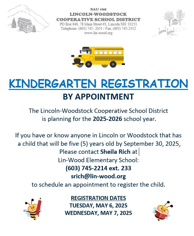 kindergarten registration flyer
