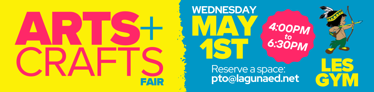 Arts & Crafts Fair Wednesday, May 1st, @LES Gym from 4:00pm-6:30pm
