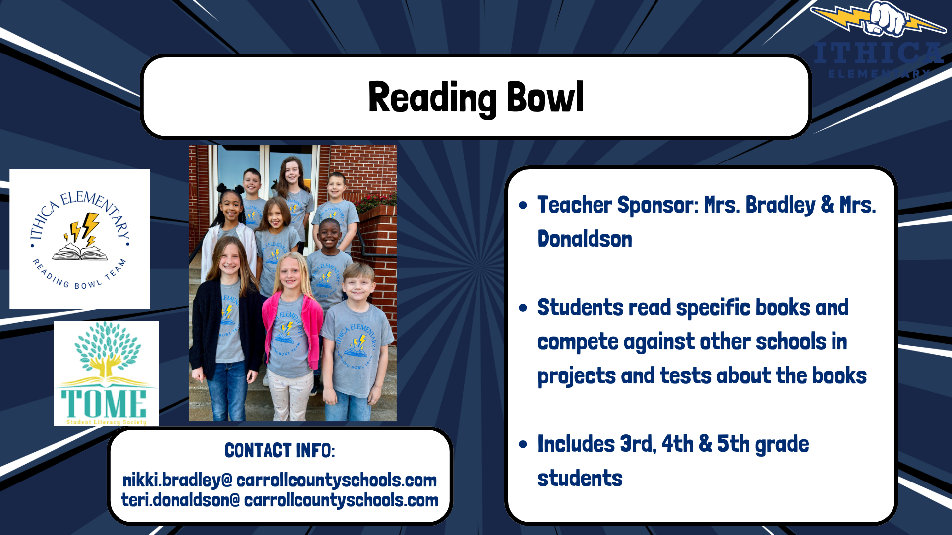 Reading Bowl Club Flyer