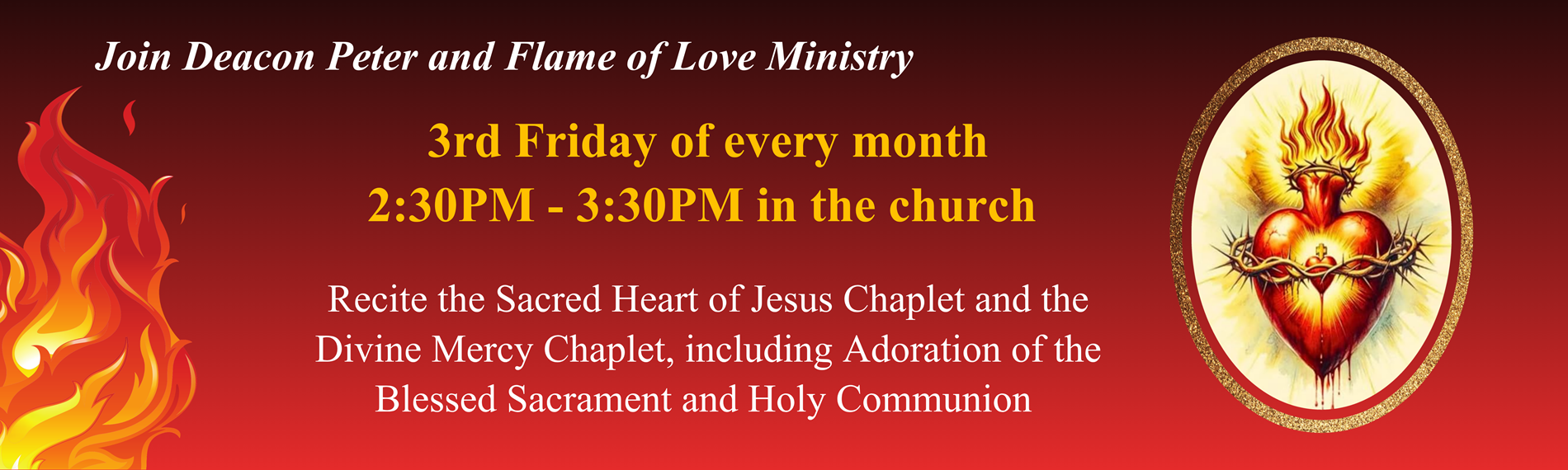 Flame of Love Adoration 3rd Weds